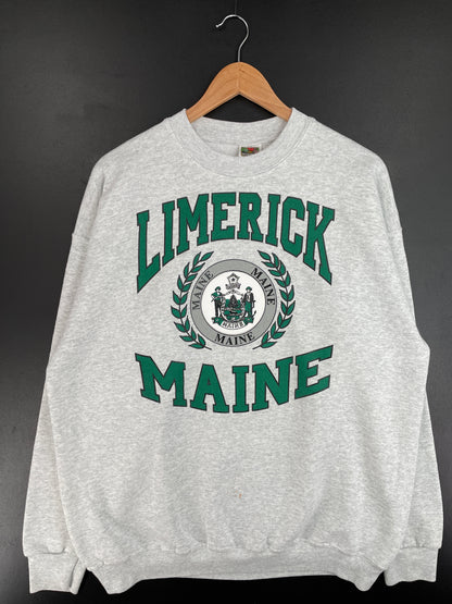 .00' LIMERICK MAINE Size XL Vintage College Sweat-Shirt / E4263S
