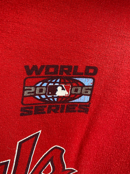 2006 NIKE CARDINALS Size L Vintage MLB Hoodie Sweat-shirt / K6392