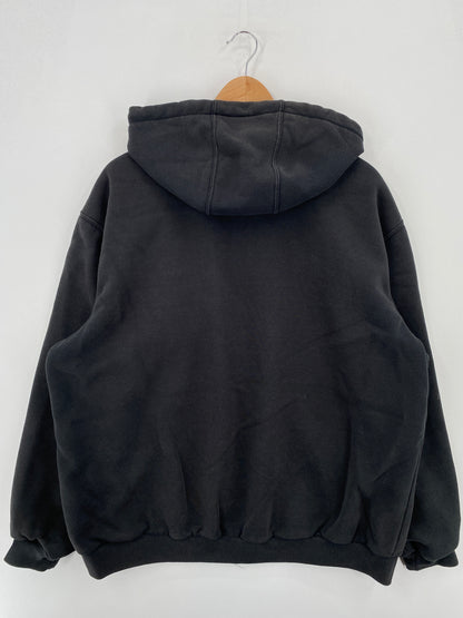 Vintage CARHARTT Size L Hoodie Zip-up Sweat-Shirt / A7930