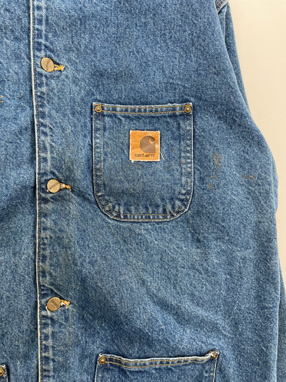 Vintage CARHARTT Size XL Denim Jacket / A8508