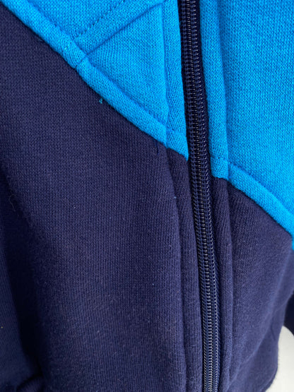 90's NIKE Silver Tag Size L Vintage Zip-up Sweat shirt / A9442