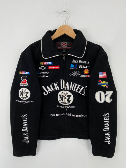 00' JACK DANIELS Size Ladies L Vintage Racing Jacket / E3676J