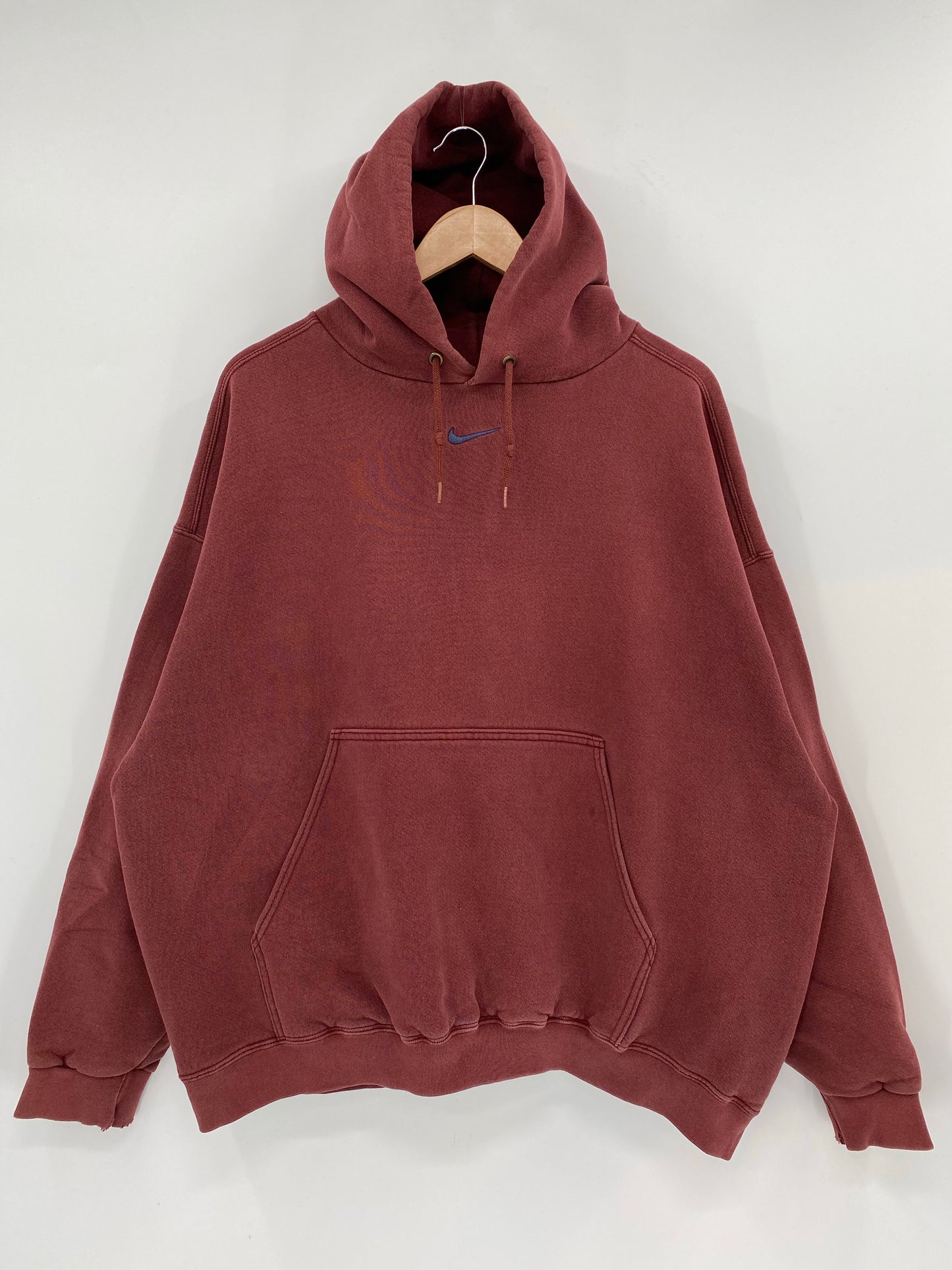 90's NIKE CENTER SWOOSH Made in USA Size XXL Vintage Hoodie Sweat-Shirt / K6711