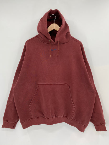 90's NIKE CENTER SWOOSH Made in USA Size XXL Vintage Hoodie Sweat-Shirt / K6711