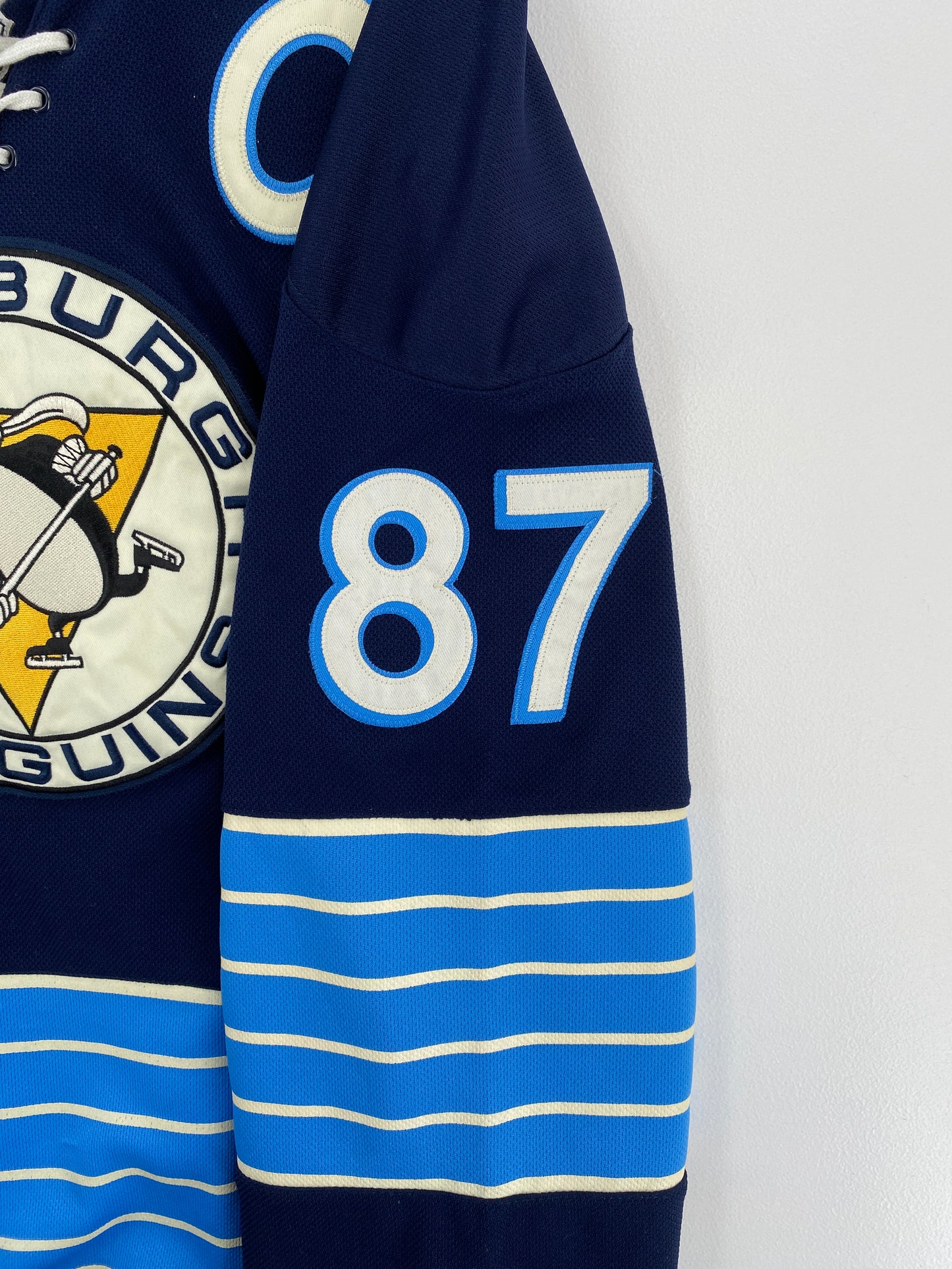 Vintage PITTSBURGH PENGUINS SIDNEY CROSBY Size XXL 54 Vintage NHL Hockey Game Shirt / A6157