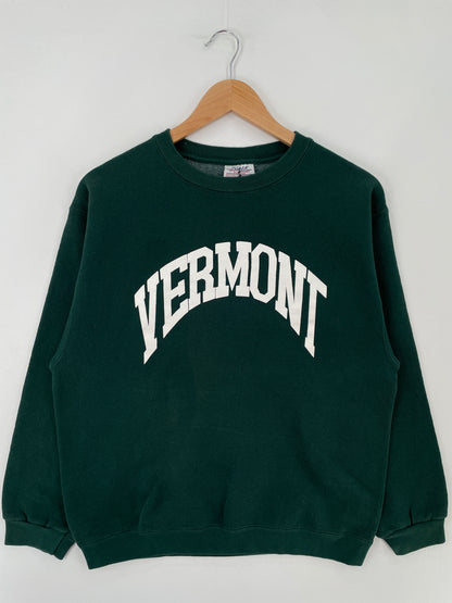 90's VERMONT Made in USA Size M Vintage College Sweat-Shirt / E4074S