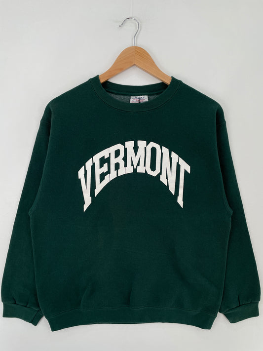 90's VERMONT Made in USA Size M Vintage College Sweat-Shirt / E4074S