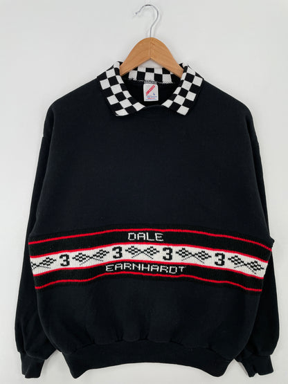90's DALE EARNHARDT Made in USA Size L Vintage Racing Sweat-shirt / A8617