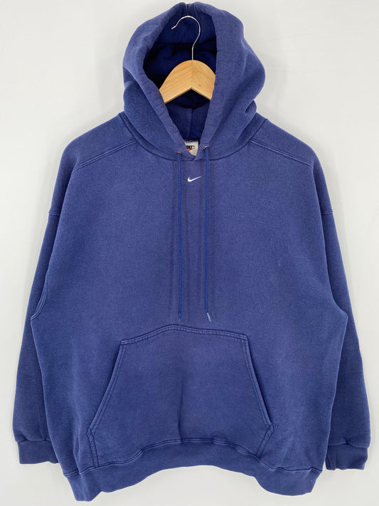 90’s NIKE CENTER SWOOSH Made in USA Size L Vintage Hoodie Sweat-Shirt / K7241