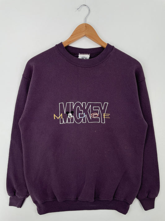 90's DISNEY MICKEY Made in USA Size M Vintage Sweat-shirt / A8820