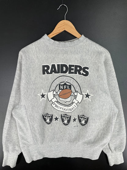 90's LOS ANGELES RAIDERS Size M Vintage NFL Sweat-Shirt / A4115