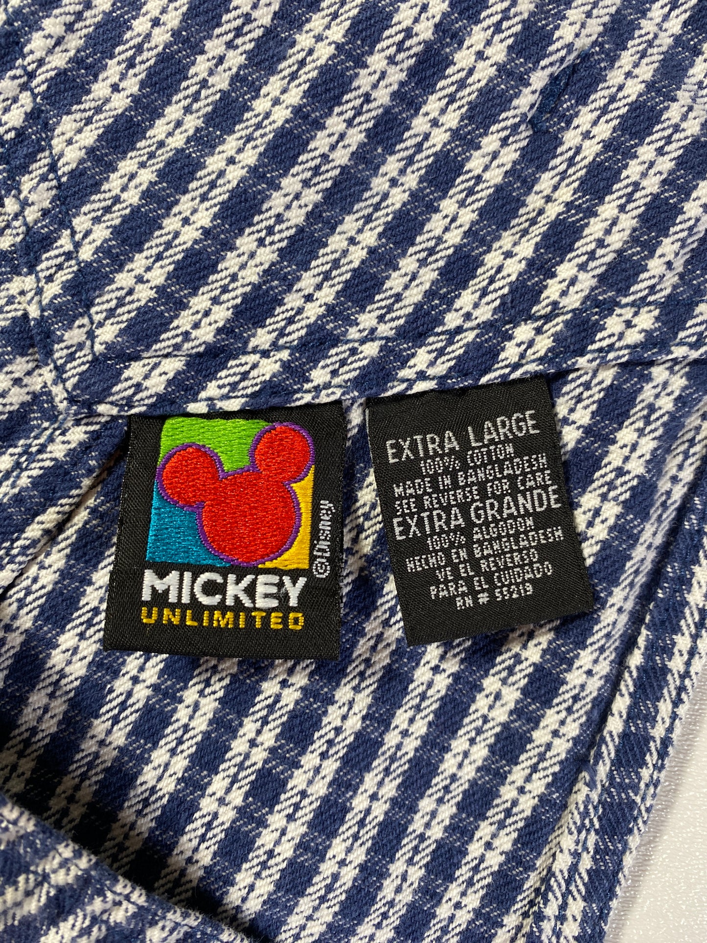 90's DISNEY MICKEY Size XL Vintage Denim Overall / E6662P