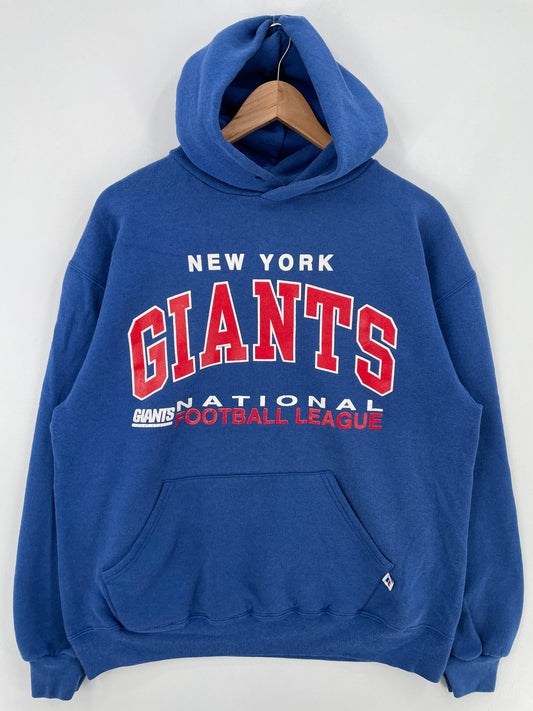 90's RUSSELL x NEW YORK GIANTS Made in USA Size L Vintage NFL Hoodie Sweat-Shirt / E1561S