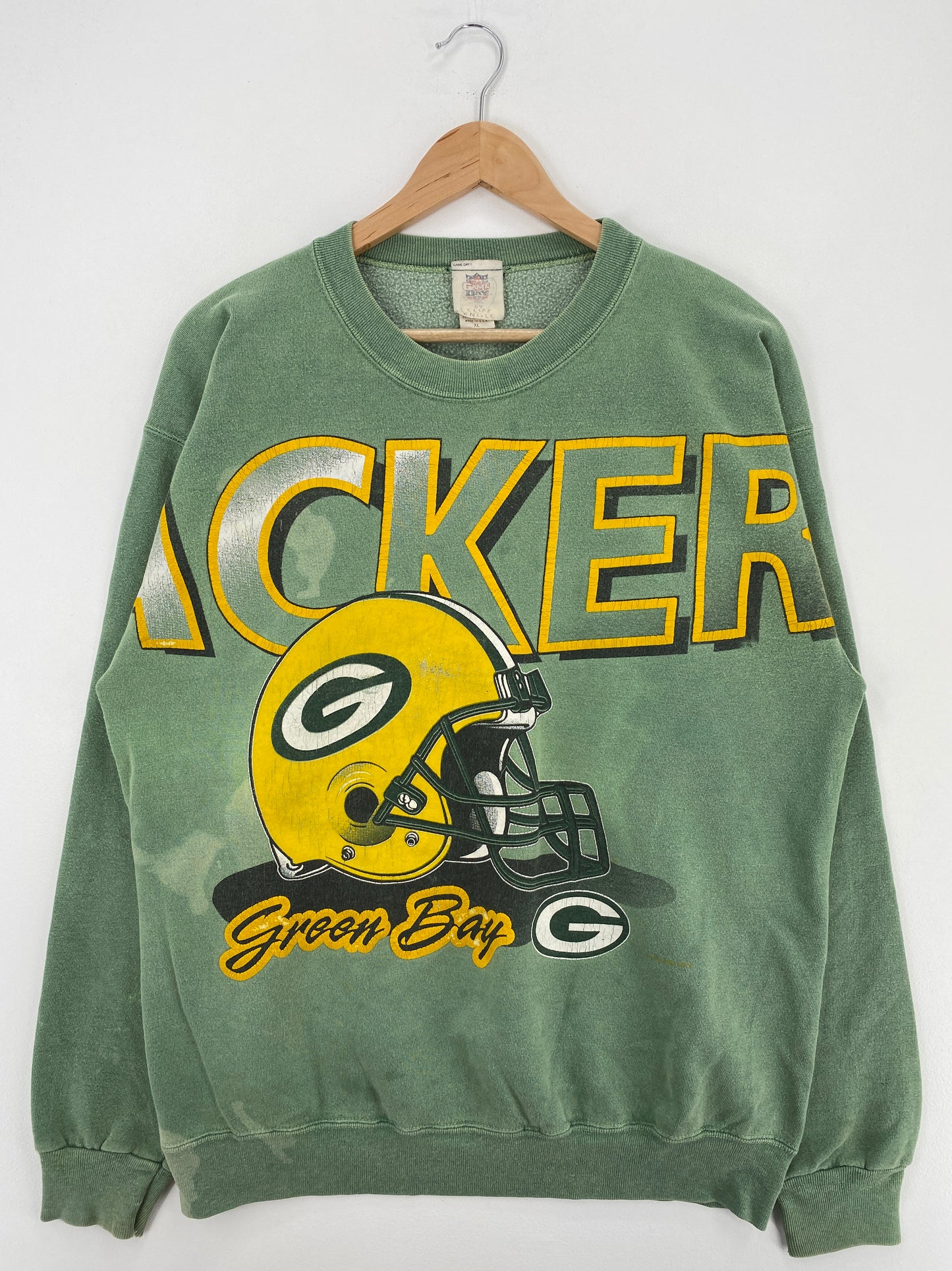 1996 GREEN BAY PACKERS Made in USA Size XL Vintage NFL Sweat-Shirt / A4414