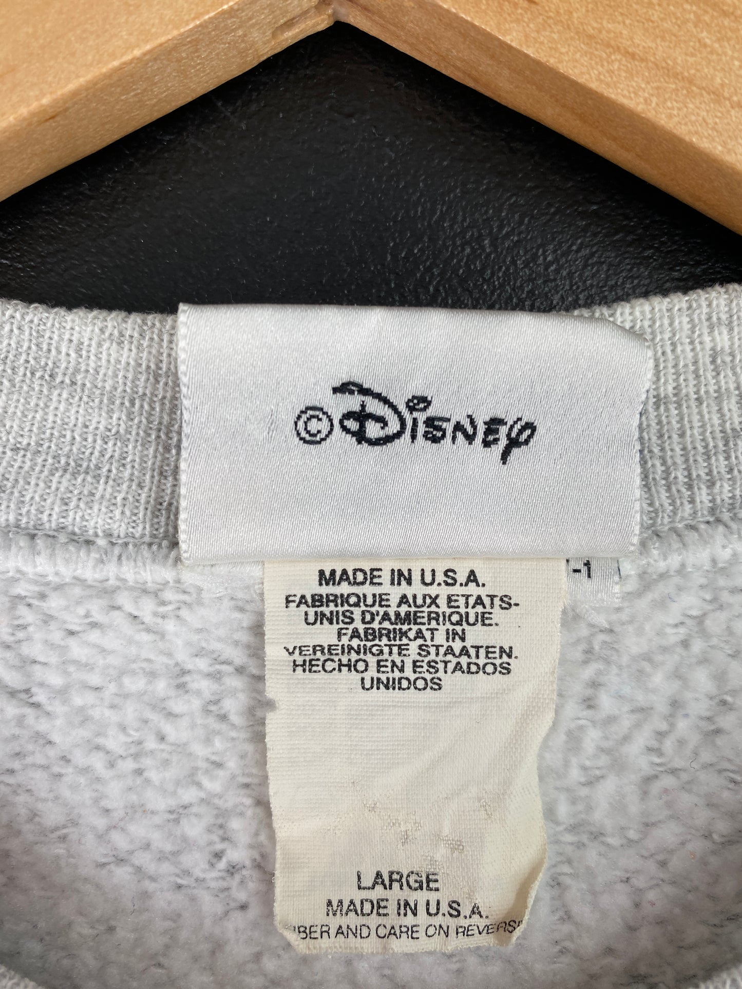 00' DISNEY MICKEY Made in USA Size L Vintage Sweat-shirt / A4540