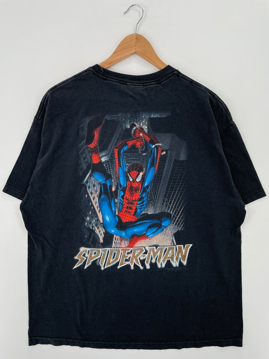 2002 SPIDER MAN MARVEL Size XL Vintage T-Shirt / A8100