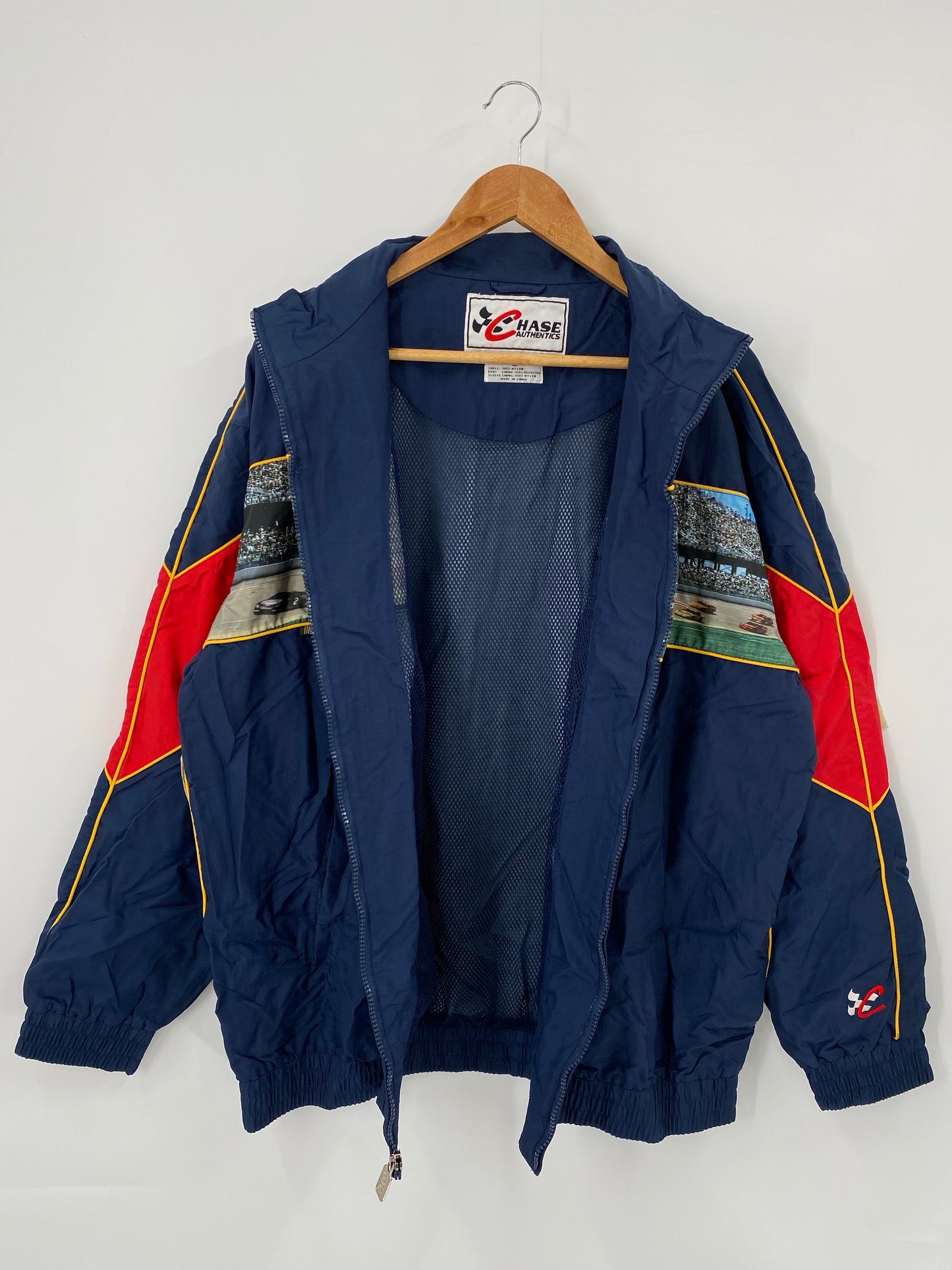 00’ MILLER LITE Size XL Vintage Racing Nylon Jacket / K4237