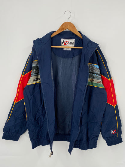 00’ MILLER LITE Size XL Vintage Racing Nylon Jacket / K4237