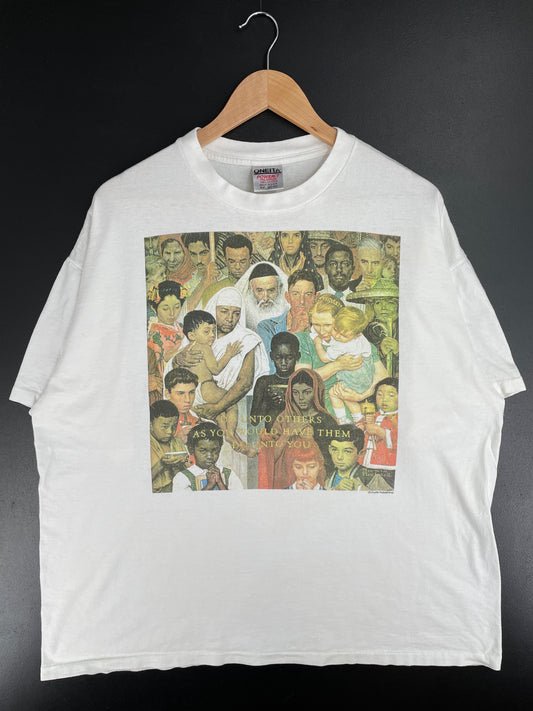 90's CURTIS PUBLISHING Made in USA Size XXL Vintage T-Shirt / E2717T