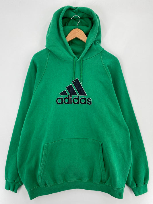 90’s ADIDAS Size XXL Vintage Hoodie Sweat Shirt / E1604S