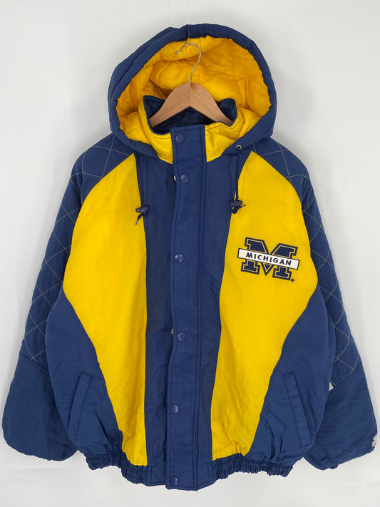 Vintage  MICHIGAN Size XL Nylon Padded Jacket  / K8337