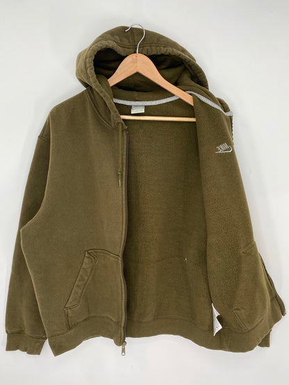 00' NIKE Size L Vintage Zip Up Hoodie Sweat-shirt / K9106
