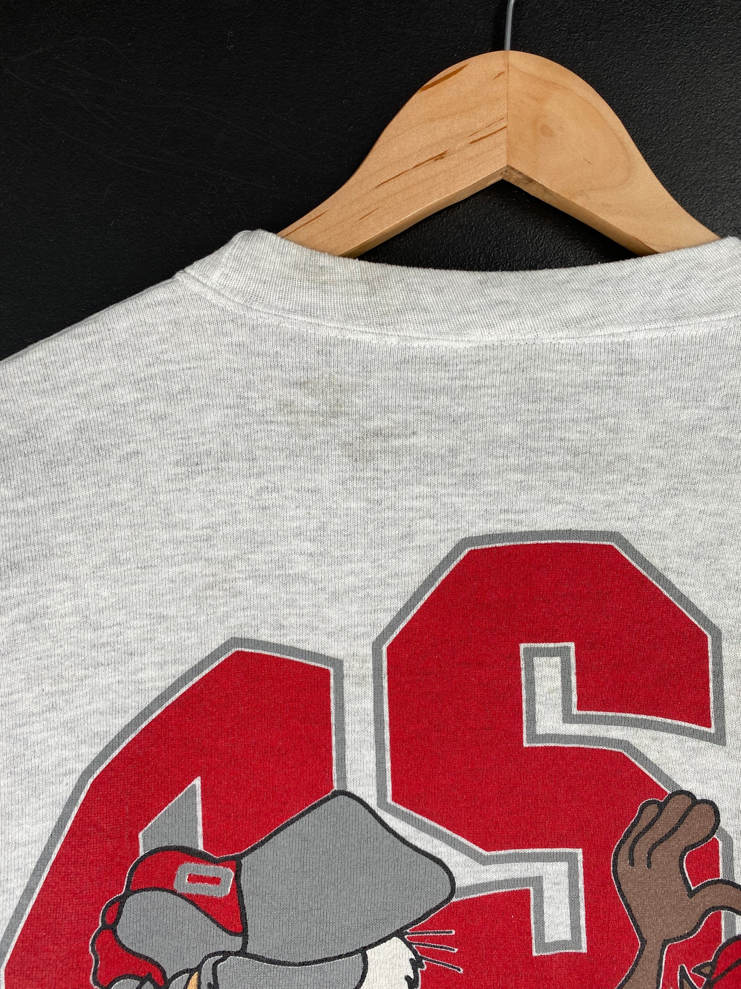 1993 LOONEY TUNES x OHIO STATE Made in USA Size L Vintage College Sweat-Shirt / A6399