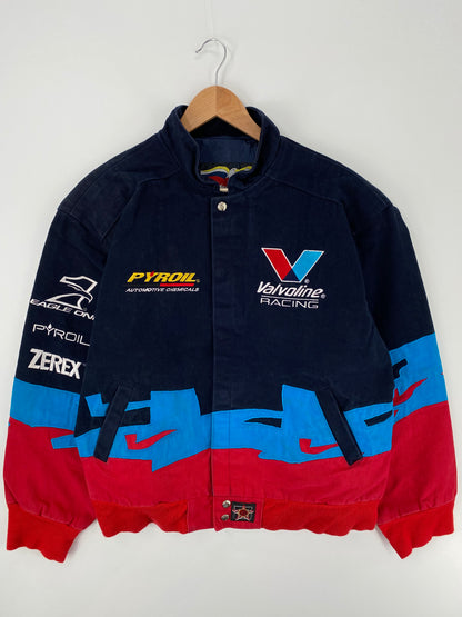 Vintage VALVOLIN Made in USA Size L Vintage Racing Jacket / A695