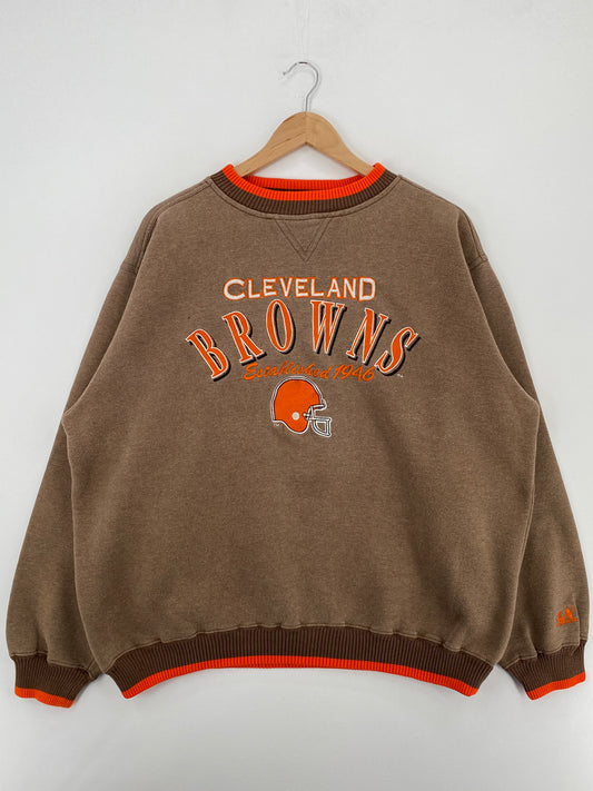 90's CLEVELAND BROWNS Size XL Vintage NFL Sweat-Shirt / A4412