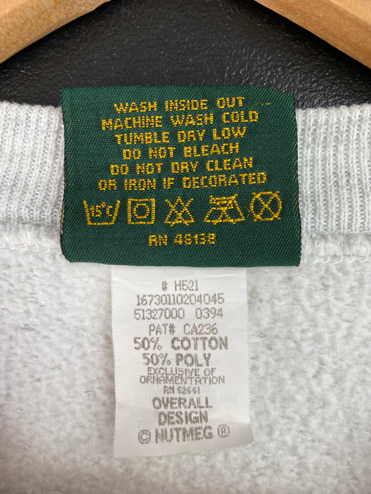 90's MIAMI HURRICANES Made in USA Size L Vintage College Sweat-Shirt / A7252