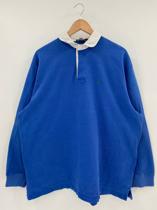 Vintage POLO RALPH LAUREN Size XL Rugby-Shirt / k6944