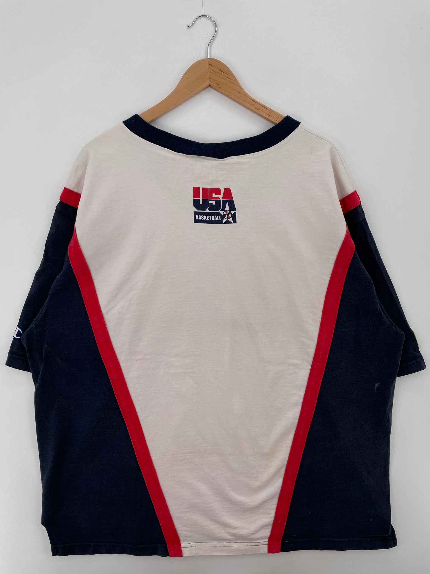 90's Champion x USA BASLETBALL Made in USA Size XL Vintage T-shirt / A6872