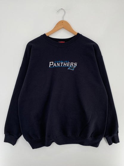 Vintage CAROLINA PANTHERS Approx. Size XL Vintage NFL Sweat-shirt / E5157S