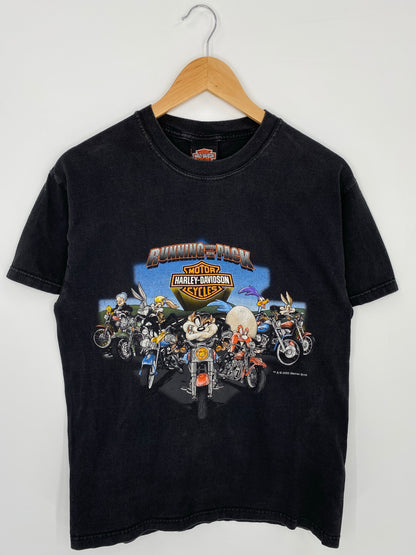 2000' HARLEY DAVIDSON x LOONEY TUNES Made in USA Size M Vintage T-Shirt / K7326