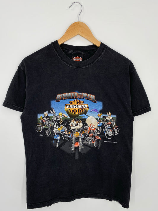2000' HARLEY DAVIDSON x LOONEY TUNES Made in USA Size M Vintage T-Shirt / K7326