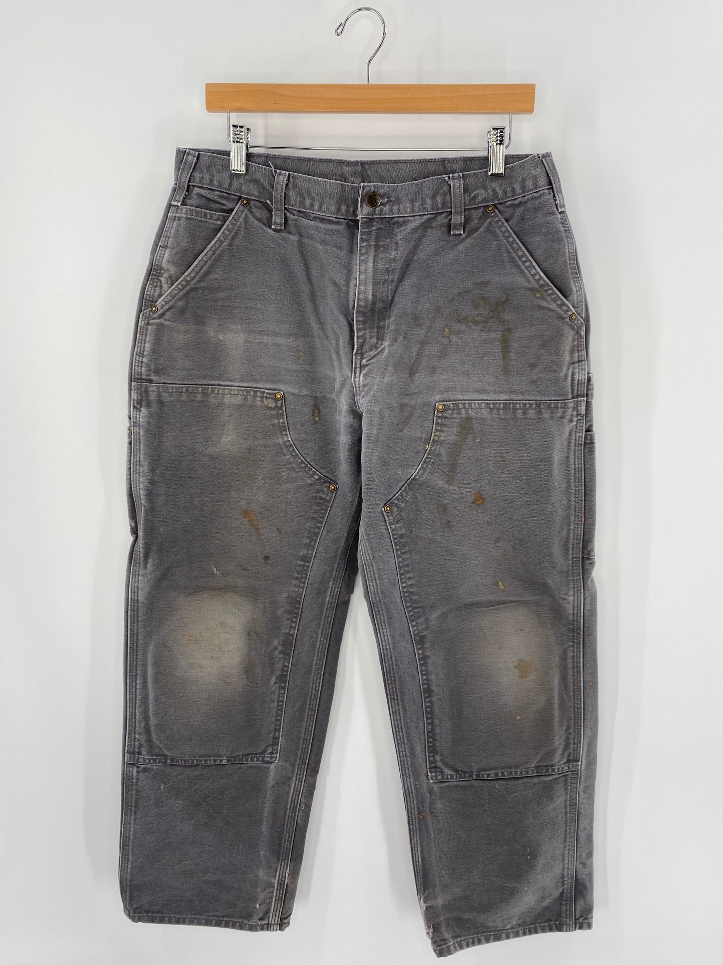 Vintage CARHARTT Size W33xL28 Vintage Double Knee Duck Pants / A3601