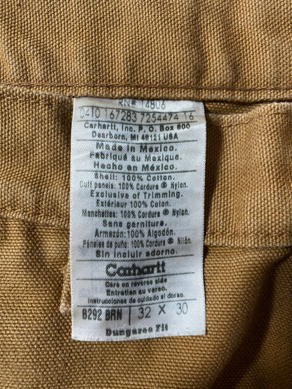 Vintage CARHARTT Size W32xL29 Double Knee Duck Pants / A8107