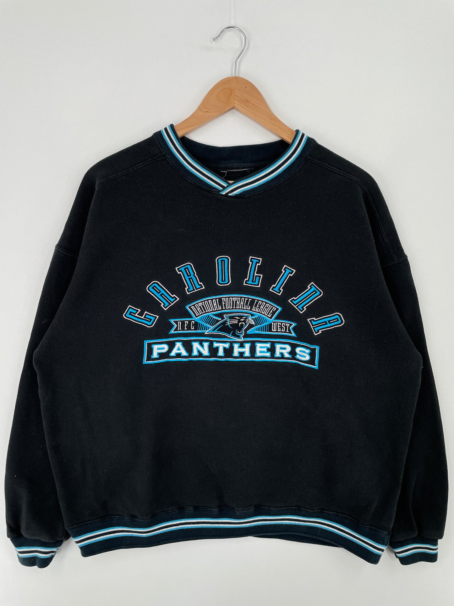 Vintage CAROLINA PANTHERS Size Approx.L NFL Sweat-Shirt / A9367