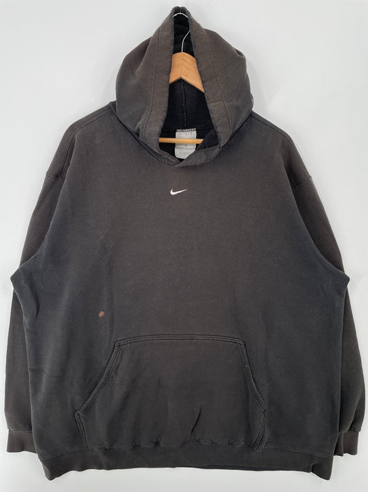 90’s NIKE CENTER SWOOSH Size XXL Vintage Hoodie Sweat-shirt / A8963