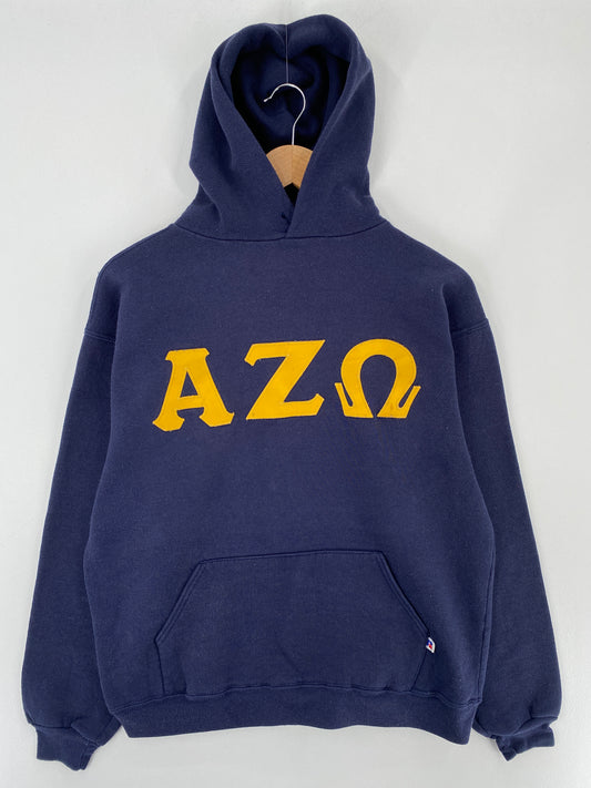80’s RUSSELL x ALPHA ZETA OMEGA Made in USA Size L Vintage College Hoodie Sweat-shirt / E4561S
