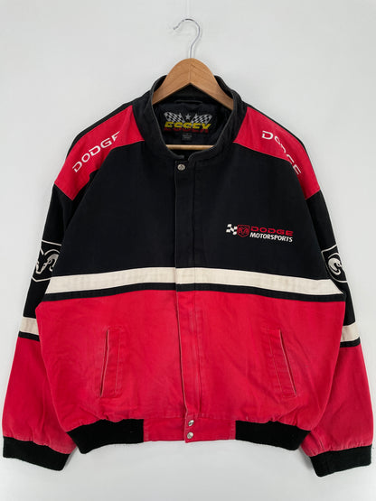Vintage DODGE MOTORSPORTS Size L Racing Jacket / E606