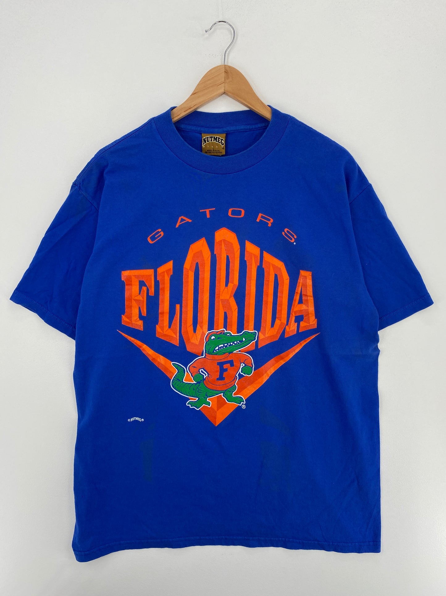90's UNIVERSITY OF FLORIDA Made in USA Size L Vintage College T-Shirt / A4988