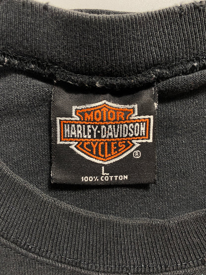 1996 HARLEY DAVIDSON Made in USA Size L Vintage Long Sleeve T-Shirts / A3976