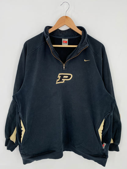00’ NIKE Size XL Vintage Half Zip-up Sweat-shirt / K6209