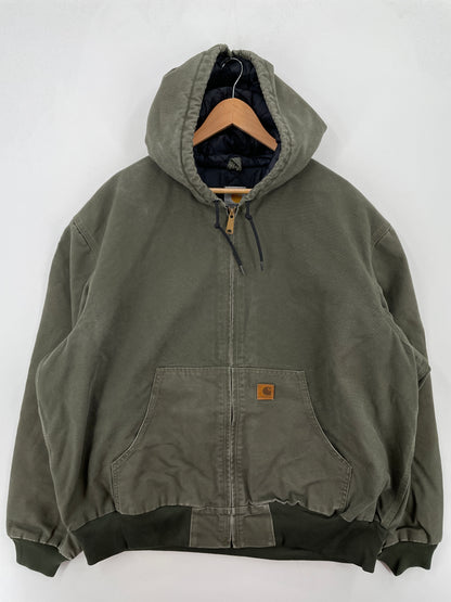 Vintage CARHARTT Size XL Hoodie Duck Jacket / A8006