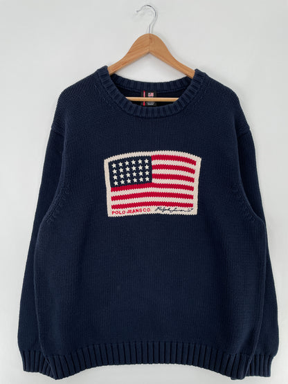 90's POLO JEANS RALPH LAUREN Size XXL Vintage Knitwear / E199