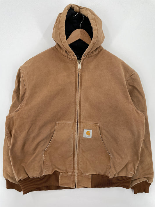 Vintage CARHARTT Size L Hoodie Duck Jacket / A7299