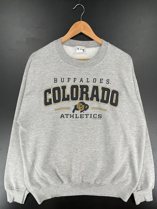 Vintage COLORADO BUFFALOES Size Approx.XL College Sweat-Shirt / E6458S
