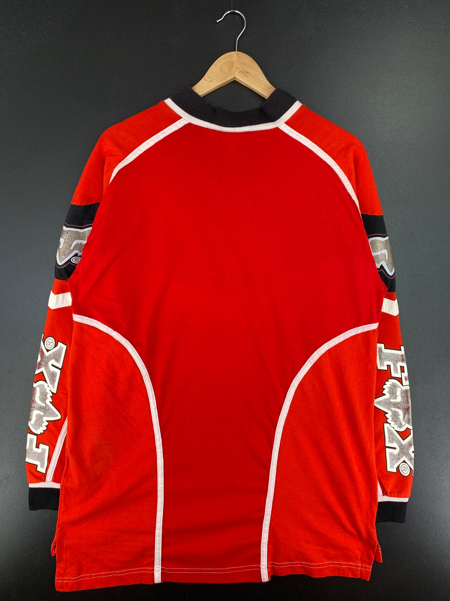 .00' FOX RACING Made in USA Size L Vintage Long Sleeve T-Shirt / A4609