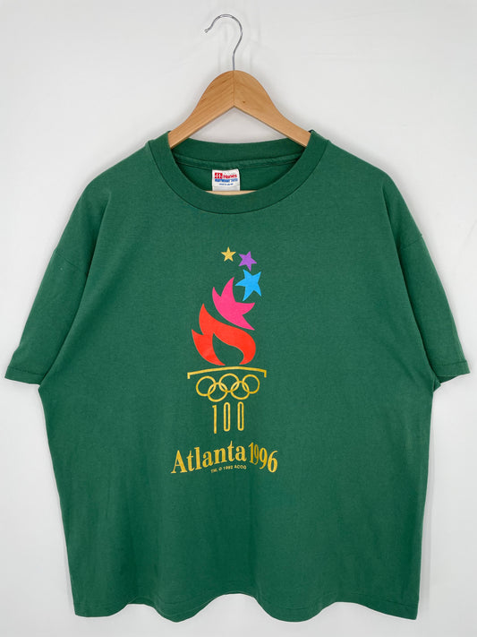 90's 1996 ATLANTA OLYMPICS Made in USA Size XL Vintage T-shirt / K9320